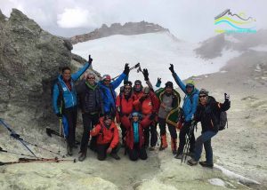 Trek Damavand Tour - On the top of Damavand Summit Crater