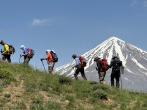 Damavand June- Summit Background